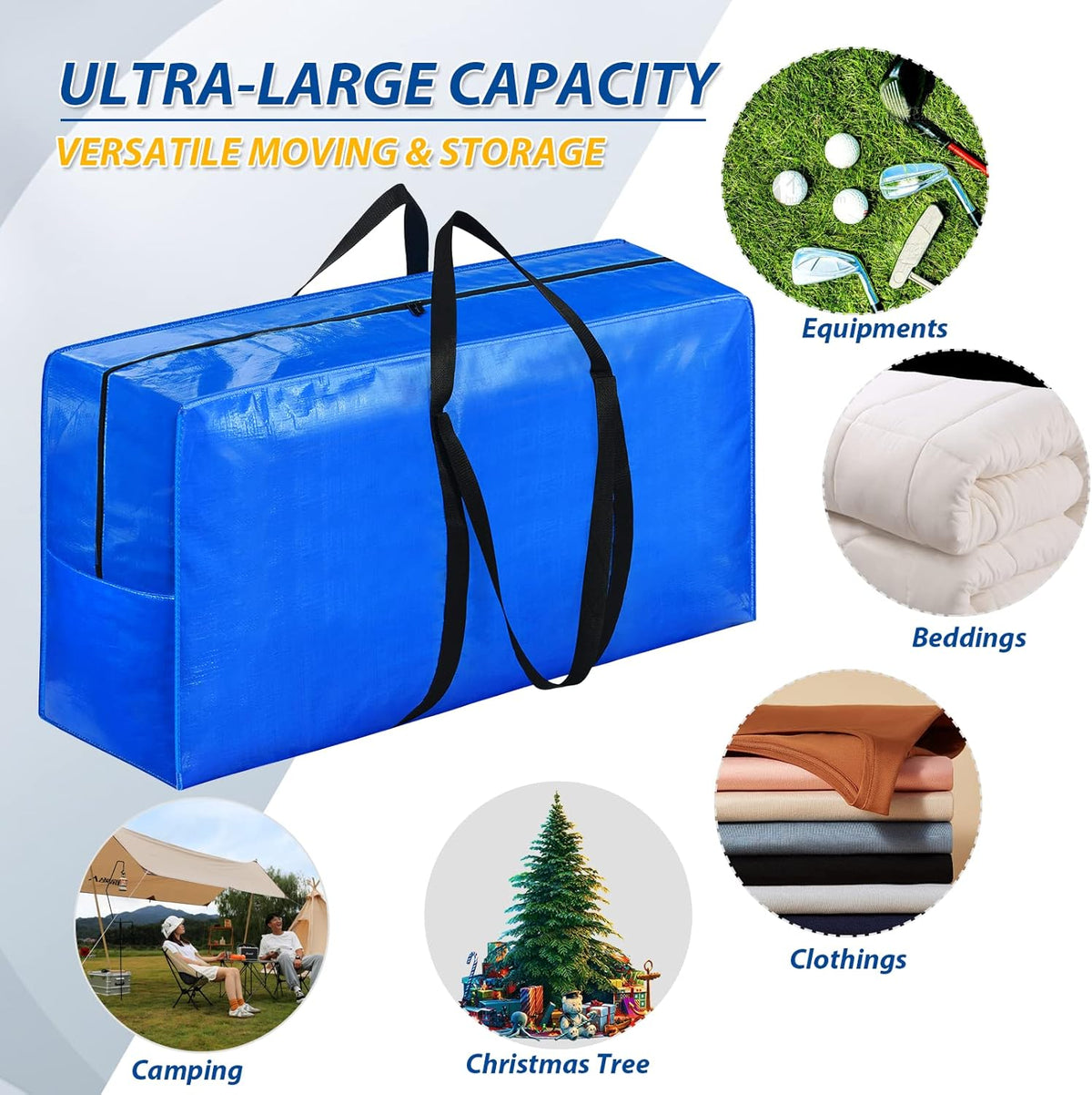 Extra Large Storage Bags, 57 Gallon XXL Jumbo Large Moving Bags Heavy Duty