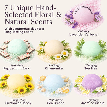 XXXL Bath Bombs for Women, 7pc, Birthday Gifts for Women by AdeleGourdain