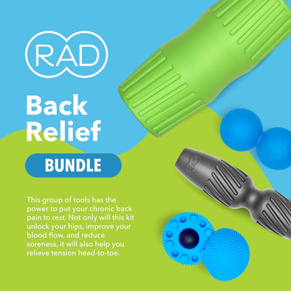 RAD Point Release Kit / 5-in-1 Massage Tool Kit with Block, Massage Balls and Peanut Roller for Self Massage, Mobility and Recovery