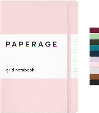 PAPERAGE Lined Journal Notebook, Hardcover Journal for Women & Men, 160 Pages, (5.6 in x 8 in), College Ruled Journaling Notebook for Work, School Supplies & Note Taking, (Black)