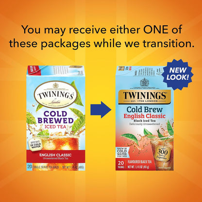 Twinings Strawberry & Raspberry Herbal Iced Tea, 72 Oversized Tea Bags, Makes 18 Pitchers or 144 Servings, Unsweetened, Naturally Caffeine-Free, 72 Count (Pack of 1)