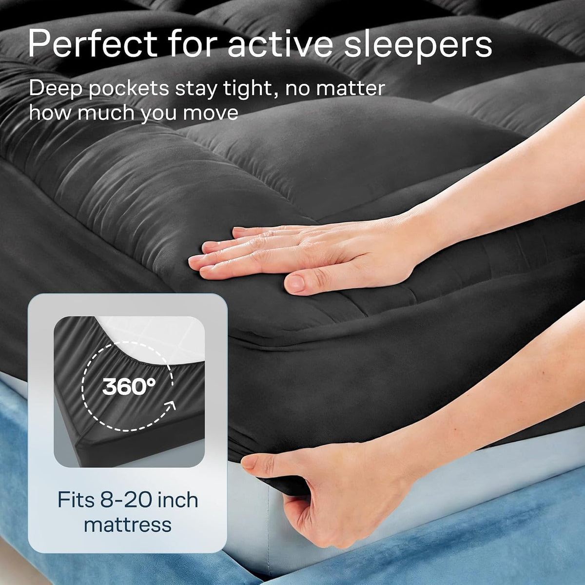 Niagara Sleep Solution Queen Ultra Soft Mattress Topper — Back Pain Relief