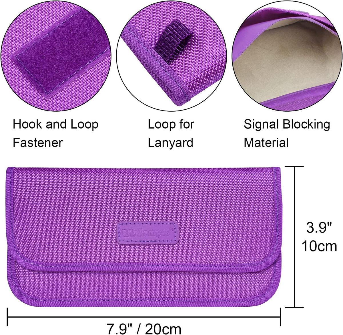 Wisdompro Faraday Bag, RFID Signal Blocking Bag for Phones and Car Keys