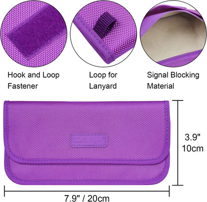 Wisdompro Faraday Bag, RFID Signal Blocking Bag for Phones and Car Keys