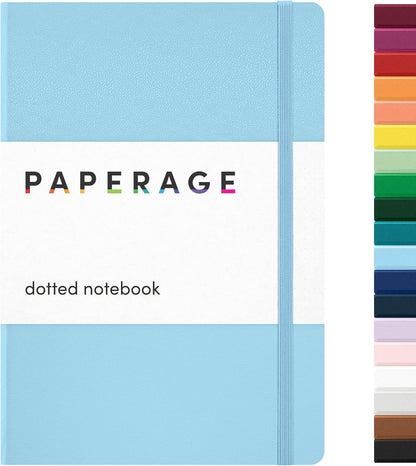 PAPERAGE Lined Journal Notebook, Hardcover Journal for Women & Men, 160 Pages, (5.6 in x 8 in), College Ruled Journaling Notebook for Work, School Supplies & Note Taking, (Black)