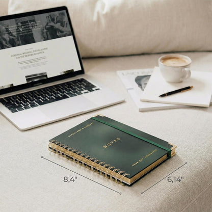 Aesthetic Daily Planner And Notebook With Hourly Schedule - Spiral Notepad
