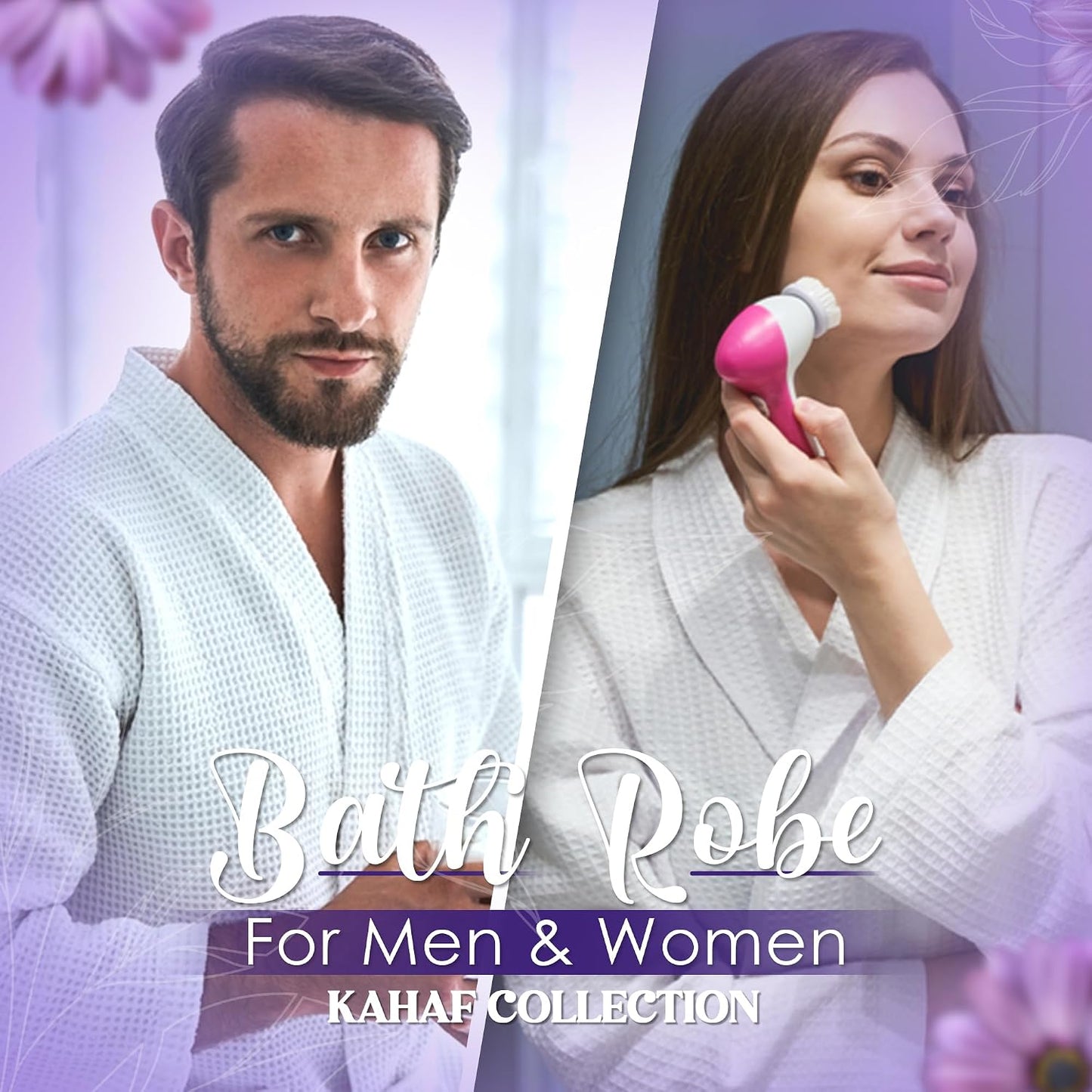 Waffle Knit Lightweight Kimono Spa & Bath Robes for Women and Men - Quick Dry - Soft