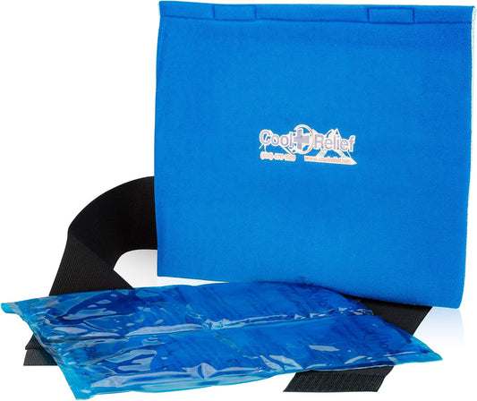 CoolRelief FlexGel - Versatile Gel Ice Pack Wrap for Knee, Shoulder, and Hip - Medical Grade Reusable - Advanced Cold Therapy (11" x 12" - Single Pack)