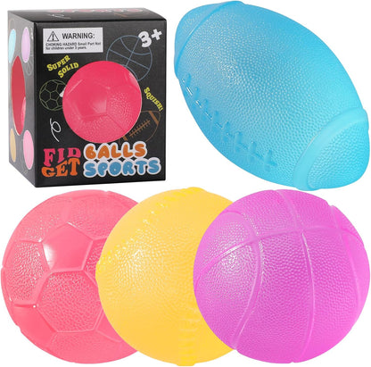 4Pack Fidget Toys Mini Squishy Stress Cube, Stress Balls for Kids, Adults Squishies Anxiety Stress Relief, Ice Squishy Cube Sugar Balls, Sensory Toys for Kids with Autism, Fidgets for Classroom Prize