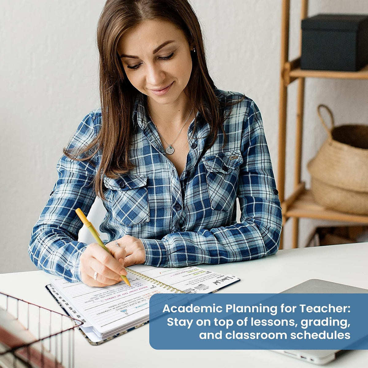 Planner 2026-2027, Jul 2026-Jun 2027 Academic Monthly & Weekly Planner - Colors B