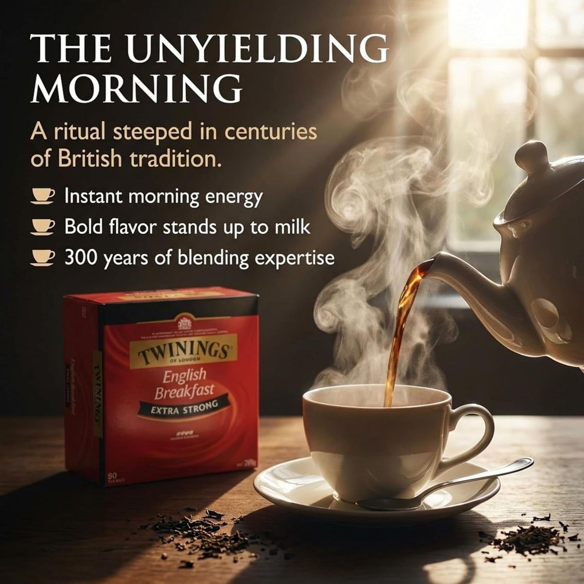 Twinings Extra Strong English Breakfast Tea Bags 80s