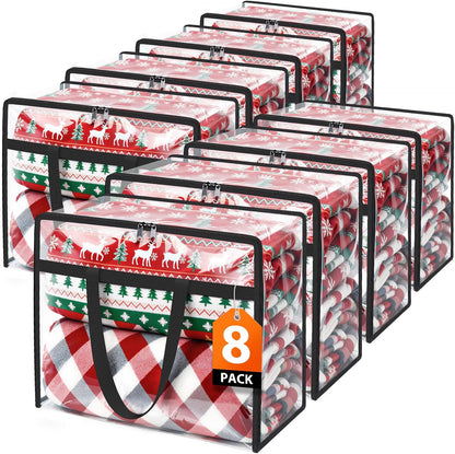 SpaceTrove Clear Storage Bags, 4-Pack Under Bed and Closet Organizers 40L