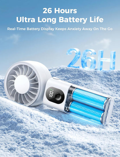 Aecooly Mighty Portable Handheld Fan | 20H Max Cooling | 3 Flexible Modes