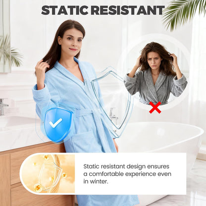 PJGGZ Towel Robe for Women – Soft Absorbent Kimono Bathrobe, Quick-Dry Spa Shower & Hotel Use