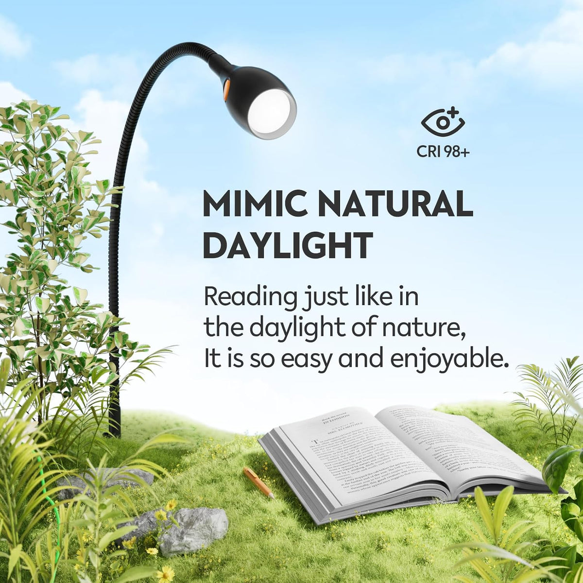 acegoo Wall/Headboard Mounted Reading Light with Handy Head Switch