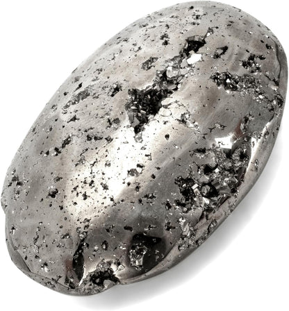 KALIFANO Palm Stone with Healing & Calming Effects - AAA+ Grade High Energy Worry Stone with Information Card - Reiki Crystal Used for Courage (Family Owned and Operated)