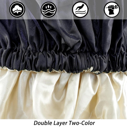 Satin Bonnet Silk Bonnet Hair Bonnet for Sleeping-Slouchy Beanie Hat Satin Sleep Cap for Women's Natural & Curly Hair(Blue Zircon)