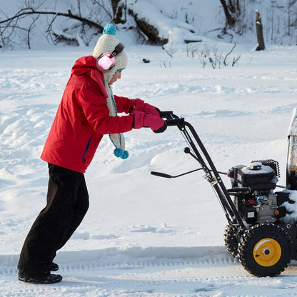 ProCase NRR 28dB Noise Reduction Ear Muffs, Foldable Adjustable Passive Noise Cancelling Headphones for Adults Kids Autism, Hearing Protection for Shooting, Construction, Mowing, Studying -Black - Colors A