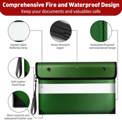 Vailoin 6200°F Fireproof Document Bag, 8 Layers of Heat Insulated Materials