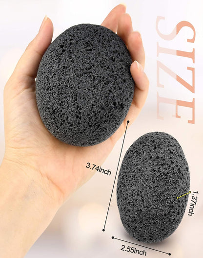 Maryton Foot Pumice Stone for Feet Hard Skin Callus Remover and Scrubber (Pack of 4) (Blue)