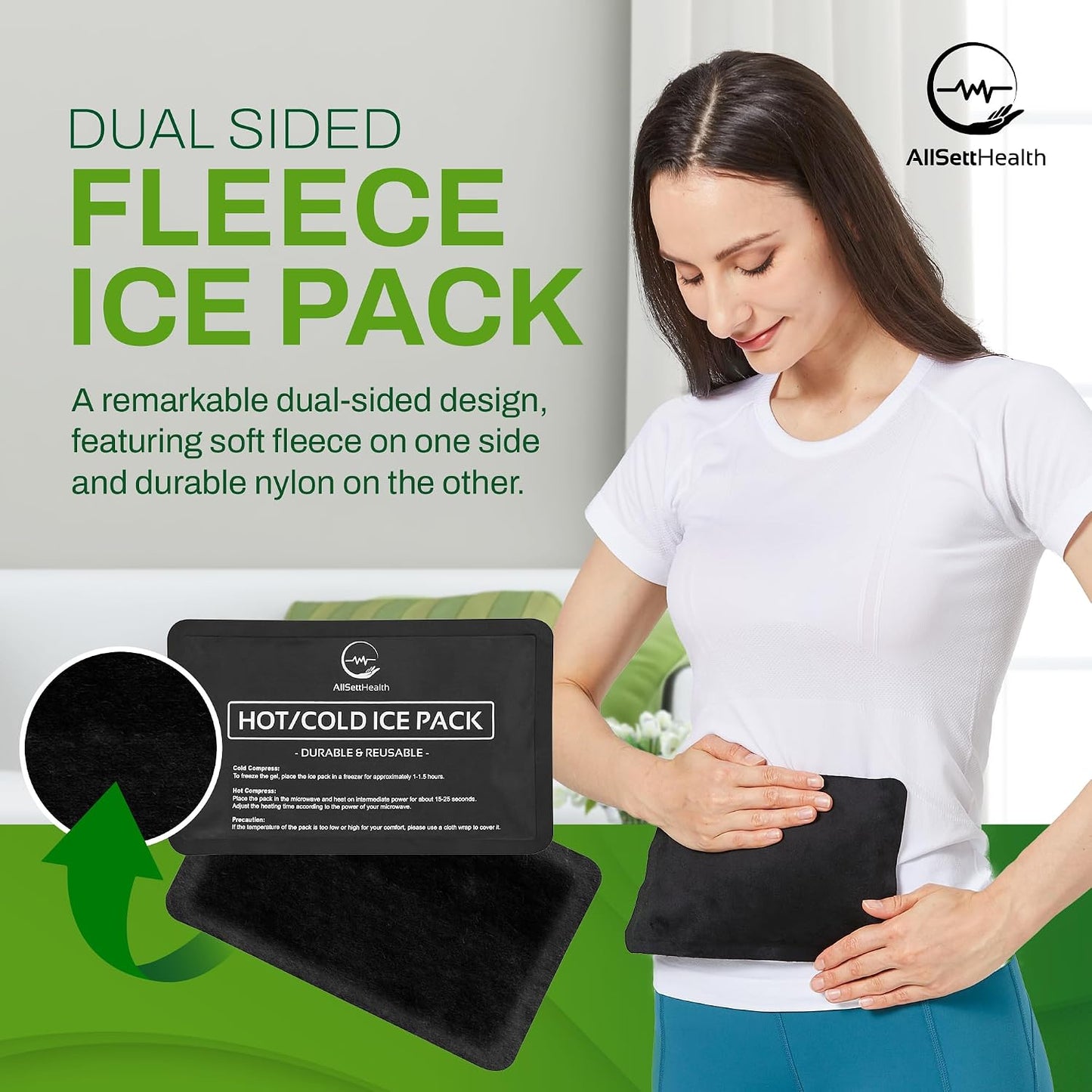 Reusable Hot and Cold Ice Packs for Injuries Reusable – 7 Piece Flexible Ice Packs in Multiple Shapes and Sizes – Multi Use Ice Pack for Back Pain Relief, Neck, Shoulder