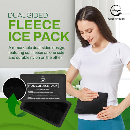 Reusable Hot and Cold Ice Packs for Injuries Reusable – 7 Piece Flexible Ice Packs in Multiple Shapes and Sizes – Multi Use Ice Pack for Back Pain Relief, Neck, Shoulder