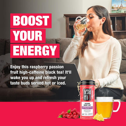 Tiesta Tea Passion Berry Jolt, Raspberry Passion Fruit Black, 4oz