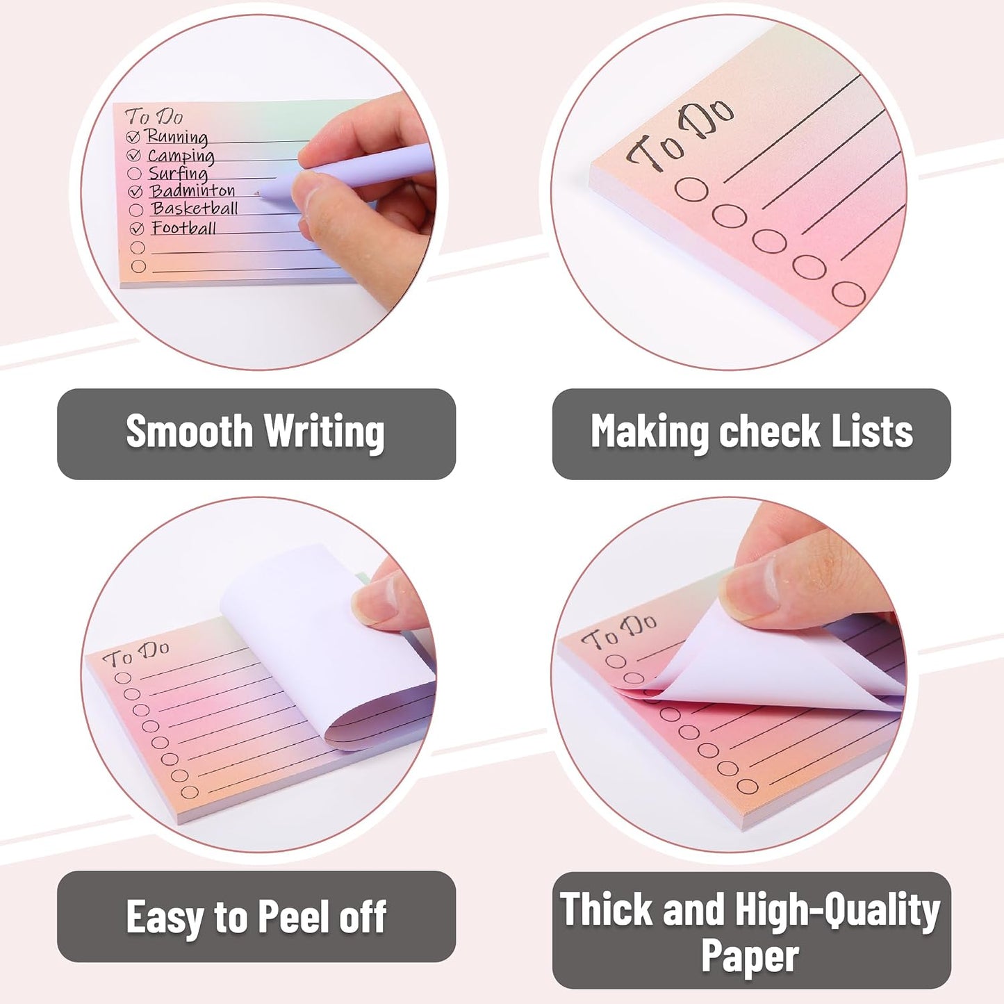 Mr. Pen- to Do List Sticky Notes, 3” x 5”, 9 Pads, 360 Sheets | Lined Checklist Sticky Pads with Smooth Writing, Easy Peel-Off, Thick Paper for Planning, Office, School & Daily Tasks