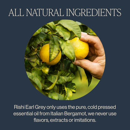Rishi Tea Earl Grey Organic Black Loose Leaf Tea, Caffeinated, 4oz
