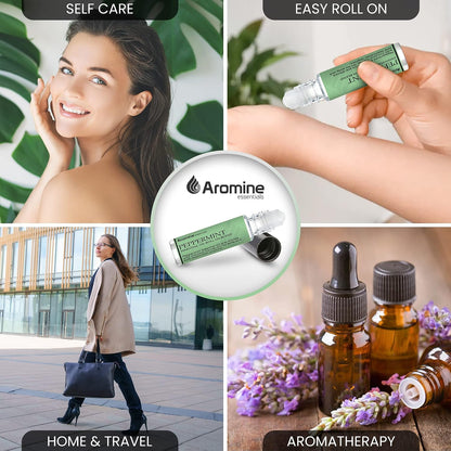Lavender Essential Oil Roll On, Pre-Diluted 10ml (Pack of 2). Premium Quality, Therapeutic Grade Topical Ready Aromatherapy Oil