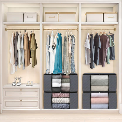 Fab totes Storage Bags for Clothes Blanket Storage Bins with Lids