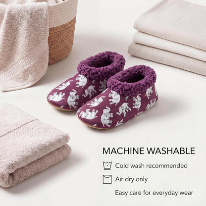 Cozylook Fuzzy Slippers for Women Indoor Soft Sole Slipper Socks