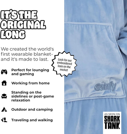 THE COMFY Original | From Shark Tank | Patented | Oversized Sherpa Wearable Blanket Hoodie| Gift for Women & Men | One Size