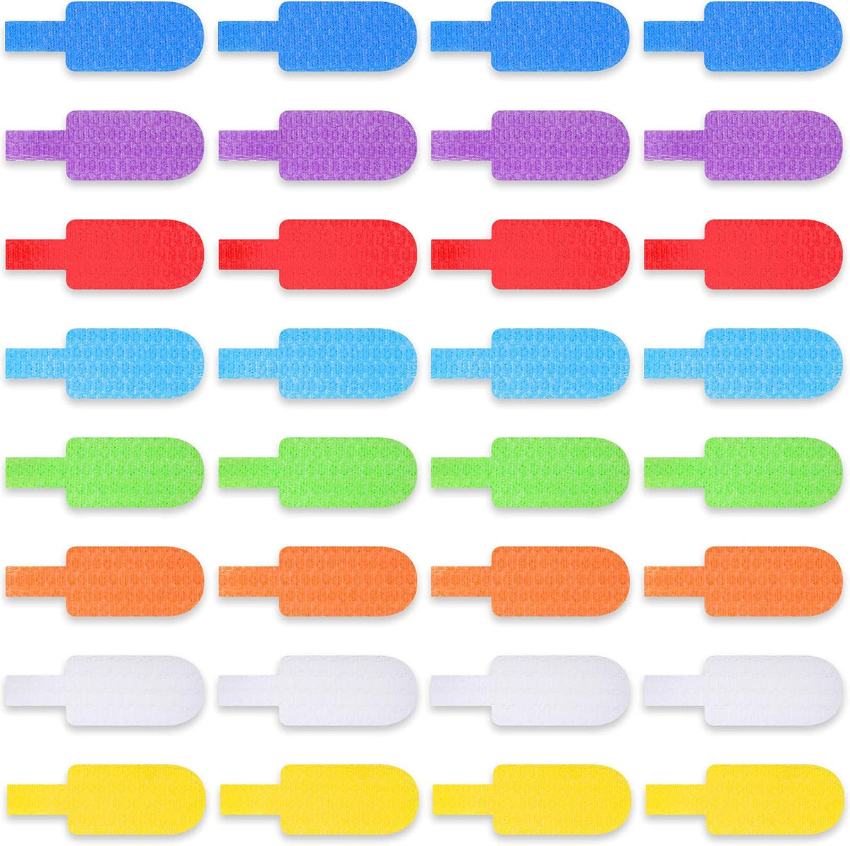 Outus 50 Pcs Cable Labels Multi Color with Writable Surface, Classic Style