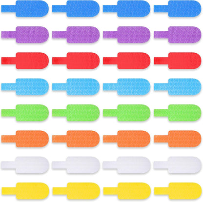Outus 50 Pcs Cable Labels Multi Color with Writable Surface, Classic Style