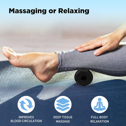 Foot Massager Roller for Plantar Fasciitis, Portable Reflexology Tool | Deep tissue massage for feet, calf, arch and heel pain. for plantar fasciitis relief, home, office and travel use