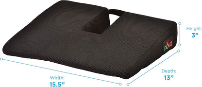 NOVA Medical Products Coccyx Gel Foam Car & Seat Cushion, Black