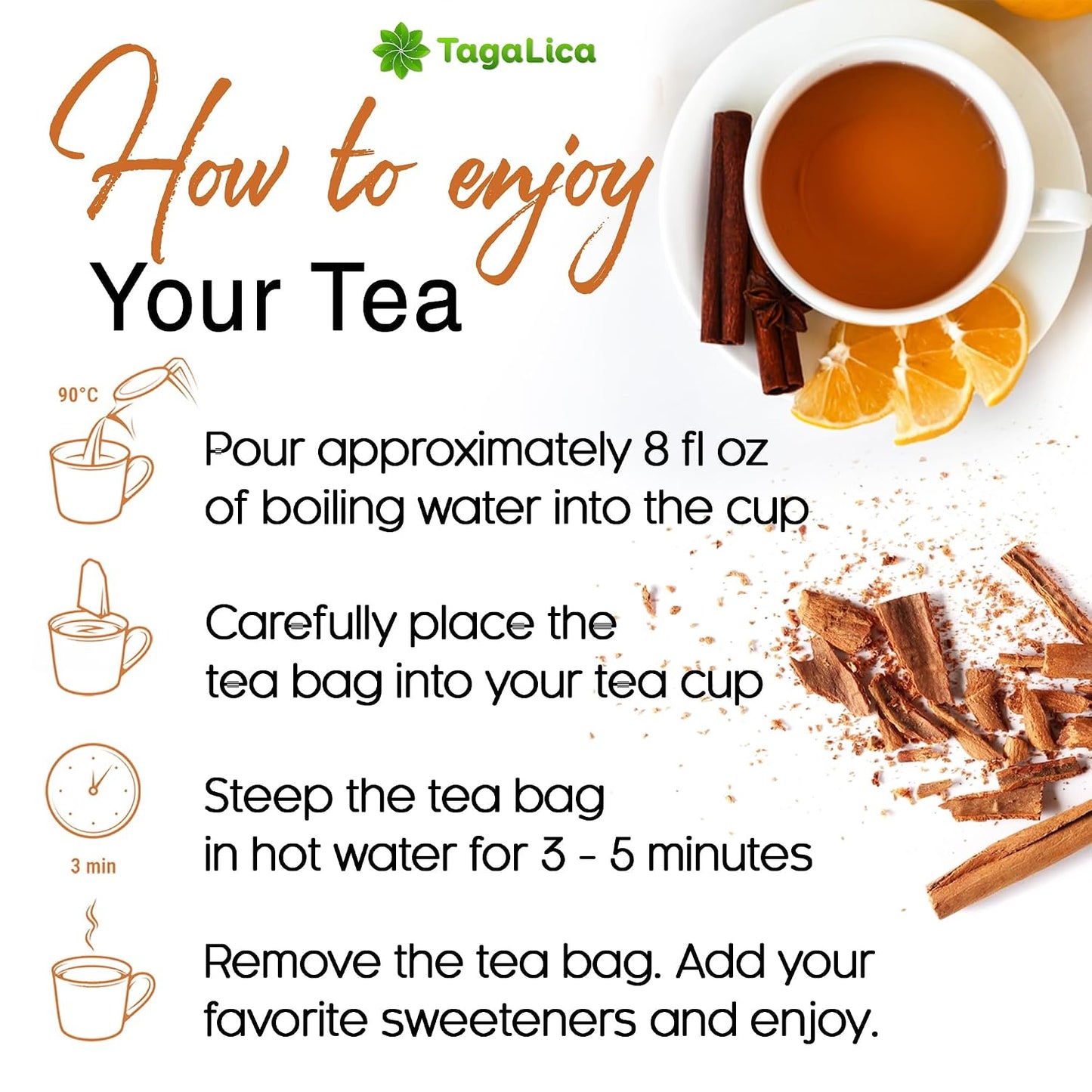 Tagalica, Premium 135 Dandelion Root Tea Bags, 100% Natural & Pure from Dandelion Root, Eco-Conscious Tea Bags, Herbal Tea. No Sugar, No Caffeine, No Gluten, Vegan