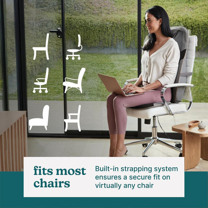 Homedics Back Massager with Heat, Shiatsu Neck and Back Massage Cushion