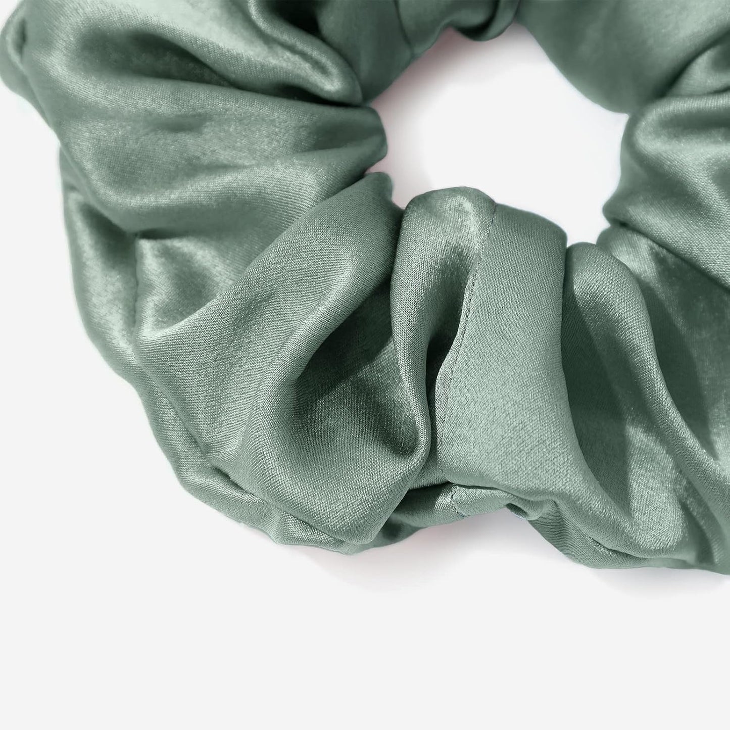 LILYSILK Silk Hair Scrunchies / Ties for Frizz & Breakage Prevention, 100% Mulberry, No Damage, Elastic ponytail Holders, 1Pc, Coffee - Colors B