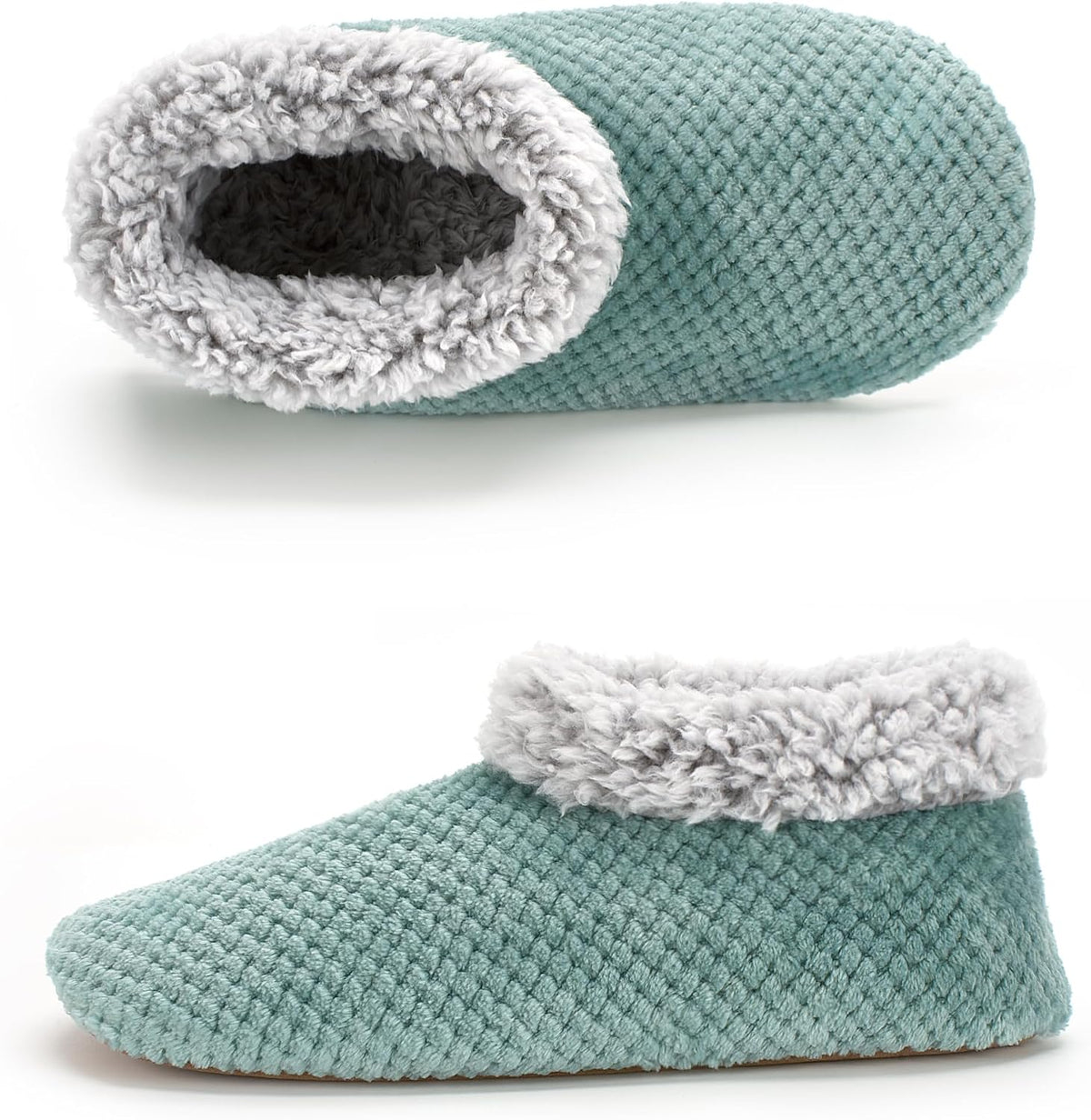 Cozylook Fuzzy Slippers for Women Indoor Soft Sole Slipper Socks