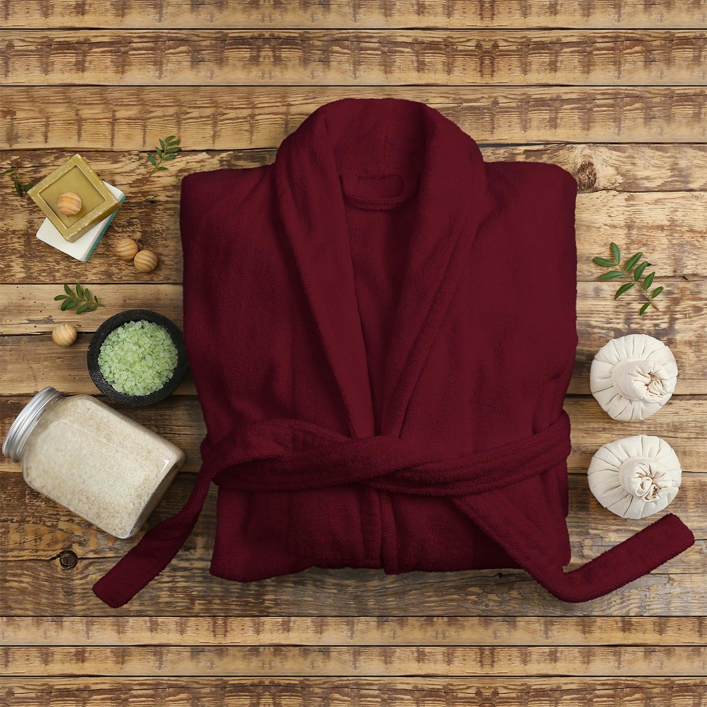 Cotton Unisex Terry Robe, Soft And Absorbent Robes For Men And Women, Bathroom Accessories