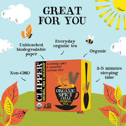 Clipper Tea Snore and Peace Chamomile & Lavender Herbal Tea – Caffeine Free, USDA Organic, Great Hot or Iced – Comfortingly Floral, Natural, Fair & Delicious – 50 Tea Bags