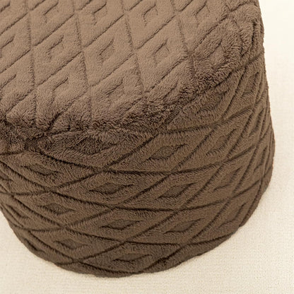 Round Pouf Ottoman 20 x 20 x 14 Inches Boho Poof Home Decor Floor Pouffe Ottoman Foot Rest for Couch Sofa Bean Bag Chairs Living Room Bedroom (Green)