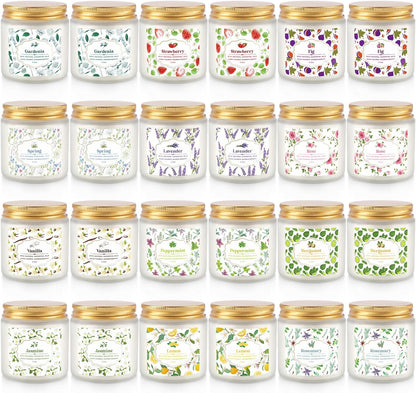 36 Pack Scented Candles Set for Home, Relaxing Stress Relief, Aromatherapy - Natural Soy Wax and Fragrance - Gifts for Women, Mom, Best Friend, Wife, Birthday