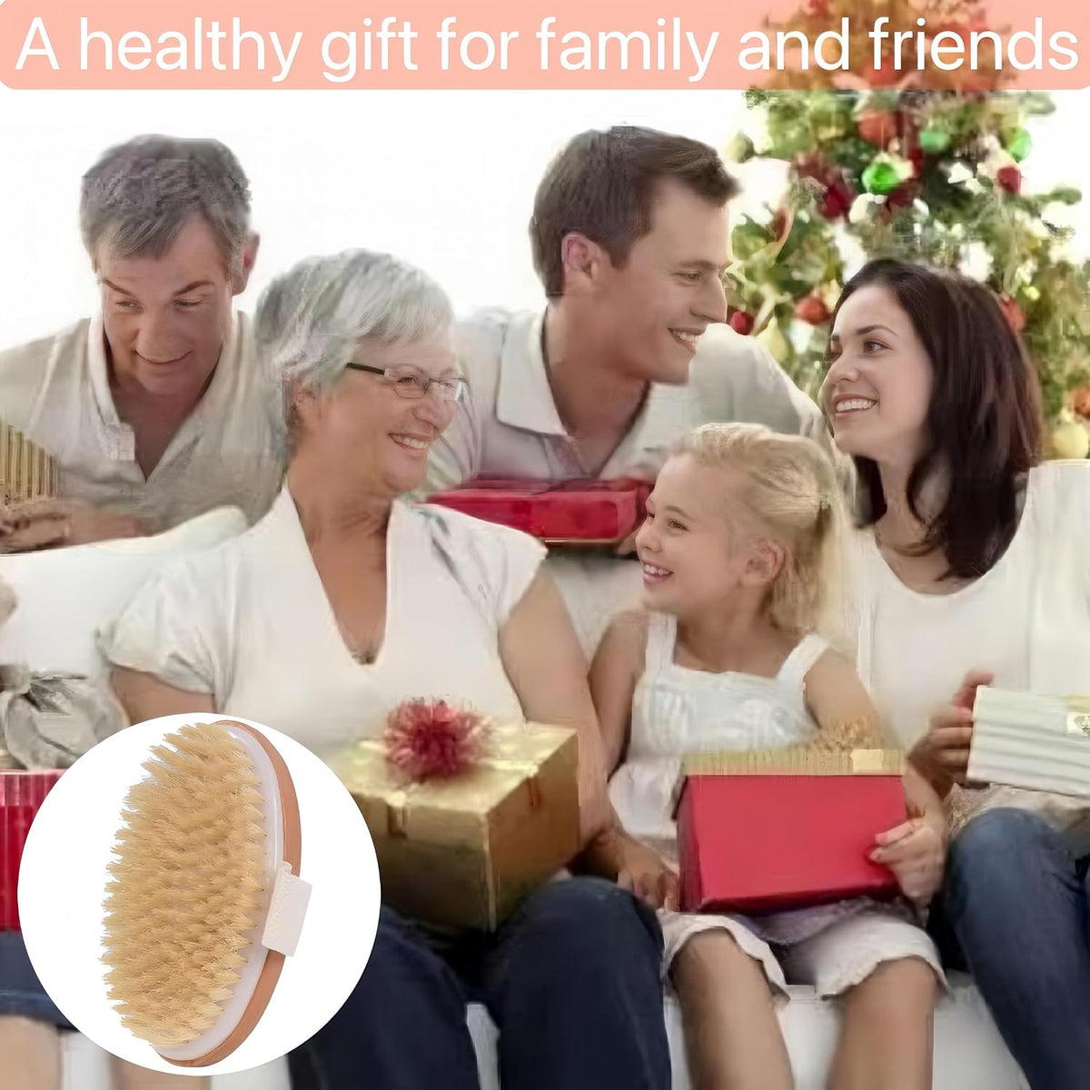 Dry Brushing,Natural Bristle Body Brush,Exfoliating Bath Brush