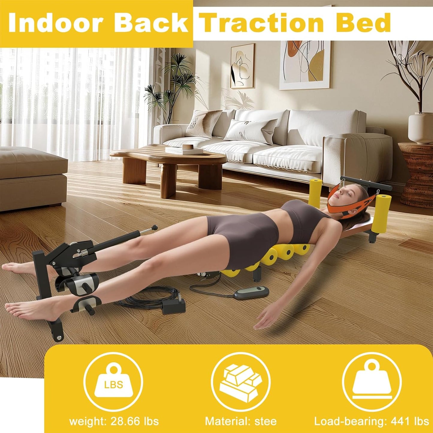 Alternative Inversion Table, Full Body Stretch Machine, Electric Inversion Tables for Back Pain, 440 Pound Capacity