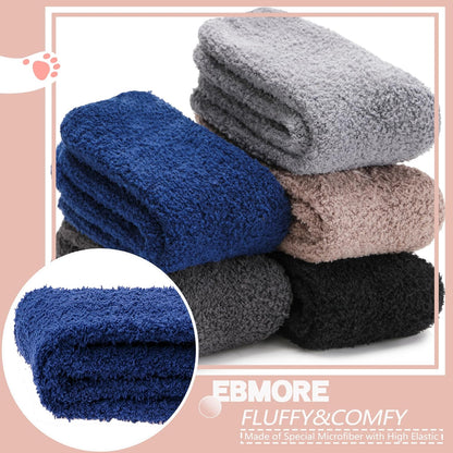 EBMORE Womens Fuzzy Socks Slipper Fluffy Cozy Comfy Cabin Plush Warm Winter Sleep Home Soft Socks