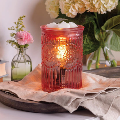 Candle Warmers ETC. Vintage Bulb Illumination Fragrance Warmer- Light-Up Warmer for Warming Scented Candle Wax Melts and Tarts to Freshen Room, Apothecary