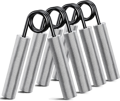 ZEAGUS Grip Strength Trainer 4 Pack,50LB-200LB Metal Hand Grip Strengthener,Non-Slip Heavy-Duty Forearm Exerciser,Hand Gripper for Muscle Building and Hand Rehabilitation Exercising